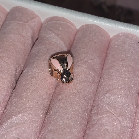 Pandora rose gold bunny charm Clearance